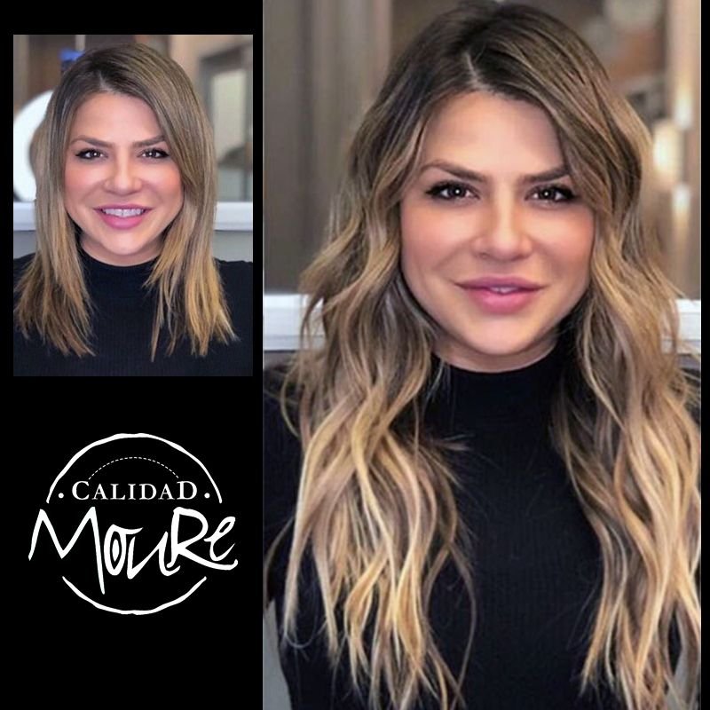 Extensiones de pelo rizadas mallorca antes y despues